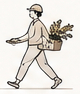 CONSTRUCTIONのお仕事をする人のイラスト