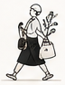 RETAILのお仕事をする人のイラスト